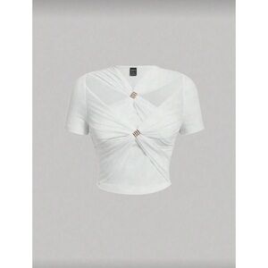 White Knot Twist Gold Decals Cut Out Top